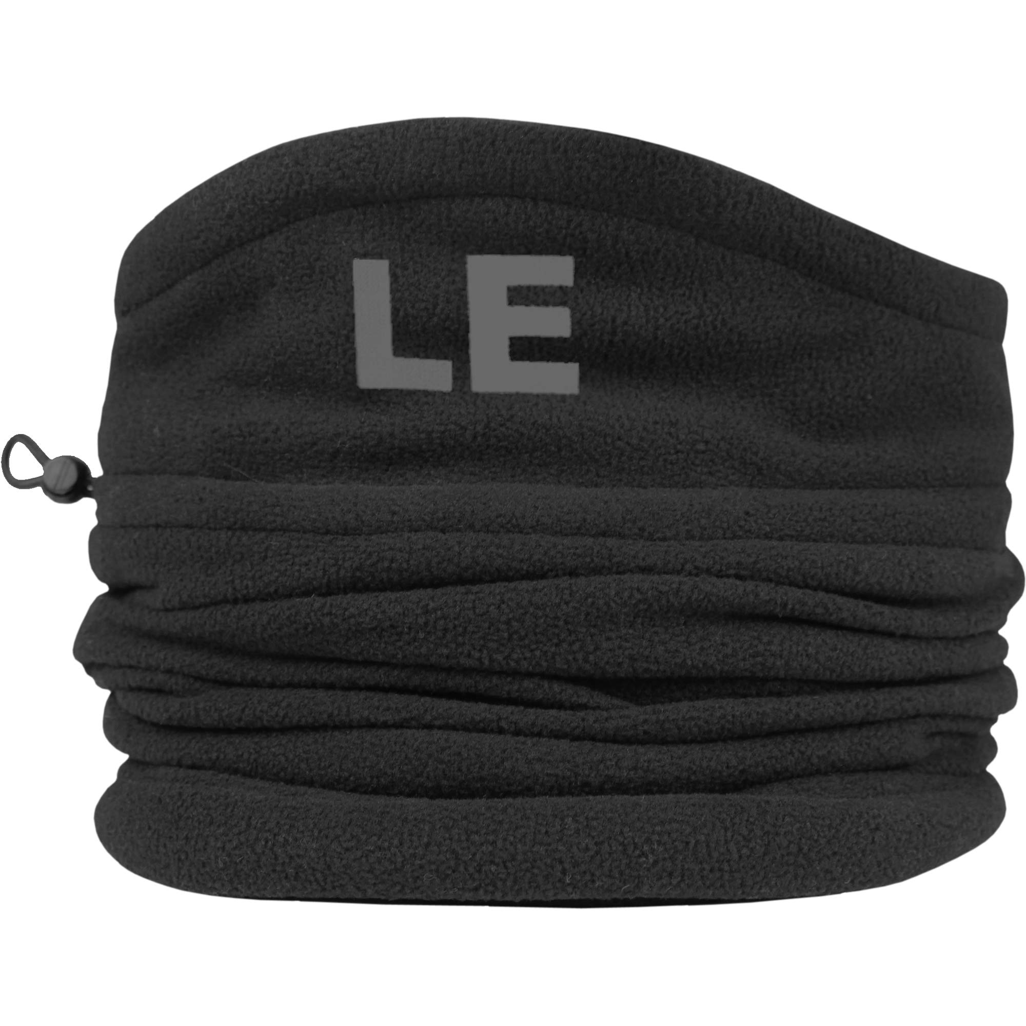 Teddyts Men's Charcoal Embroidery Personalised Heat Machine Black Thermal Fleece Sports Snood With Adjustable Toggle (Charcoal Embroidery)