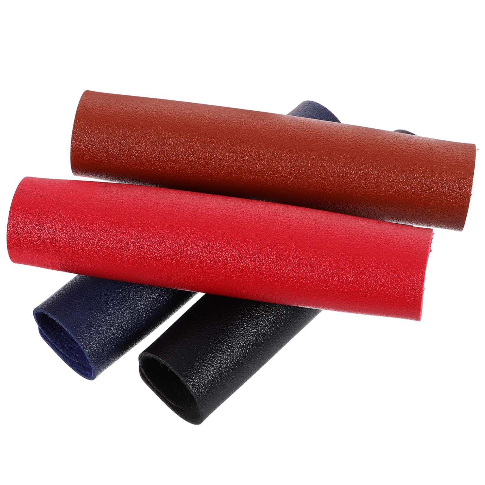 OSALADI Funda De Asa Cuero Cubiertas Mangos De Equipaje Protección Manos Antideslizante Y Resistente Desgaste Incluye Rojas Negras Marrones 8 Piezas X 4