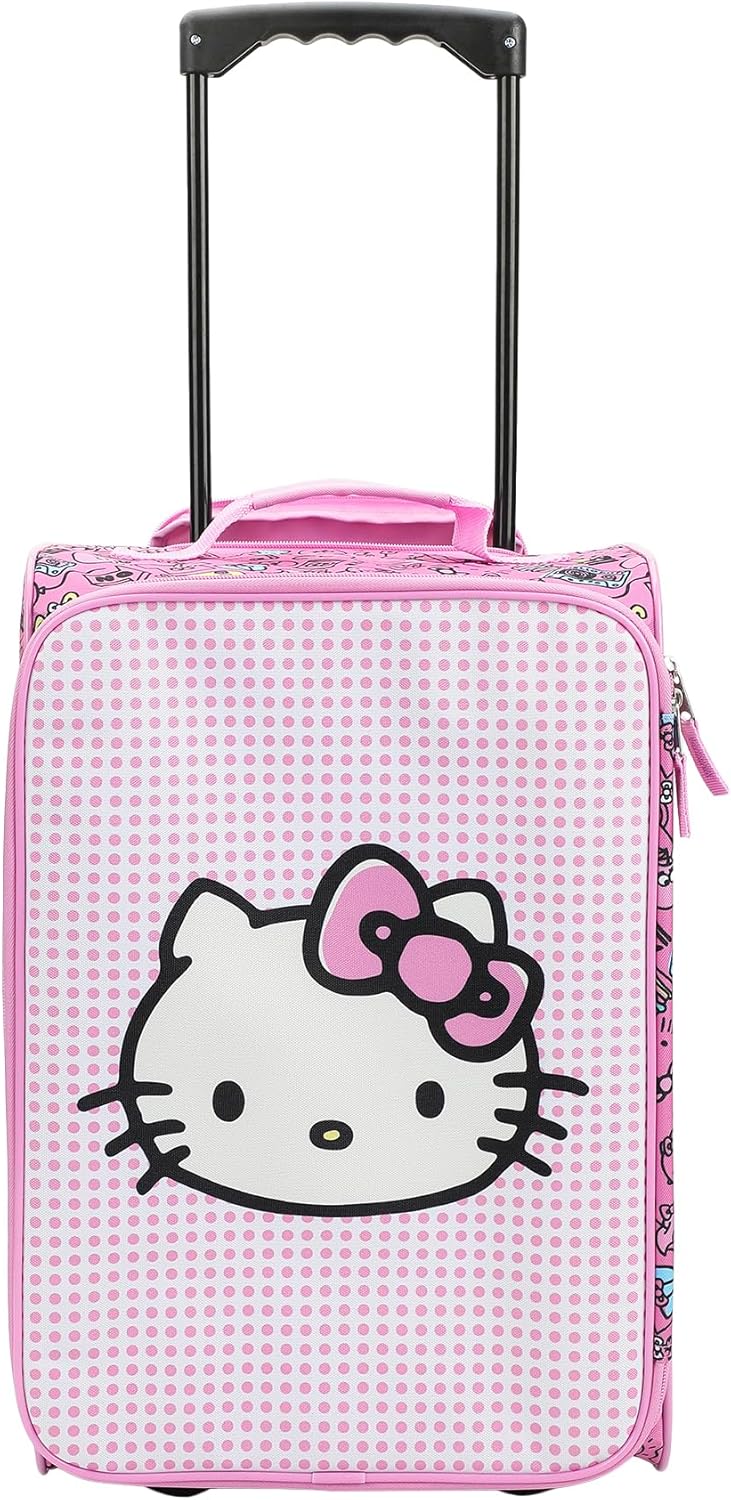 Bioworld Hello Kitty Character Face & Icons Pink 18" Pilot Case
