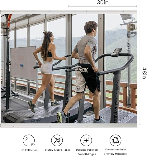 Miniatura 4 de Espejo de gimnasio en casa, azulejos cuadrados de 12 x 12 x 8 piezas, espejo de pared de vidrio HD, espejo de gimnasio sin marco, azulejos