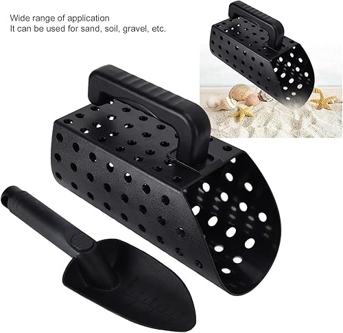 Miniatura 2 de Cuchara de arena de detección de metales, pala de detector de metales, herramienta de excavación de tesoros de tamiz de arena, tamiz de arena manual