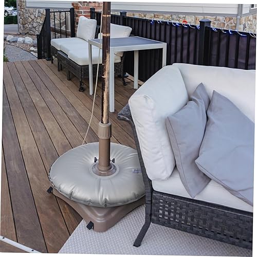 Miniatura 8 de Bolsa de llenado de agua Bolsa de peso base para sombrilla de playa Soporte a prueba de viento para áreas de ocio al aire libre, material ligero,