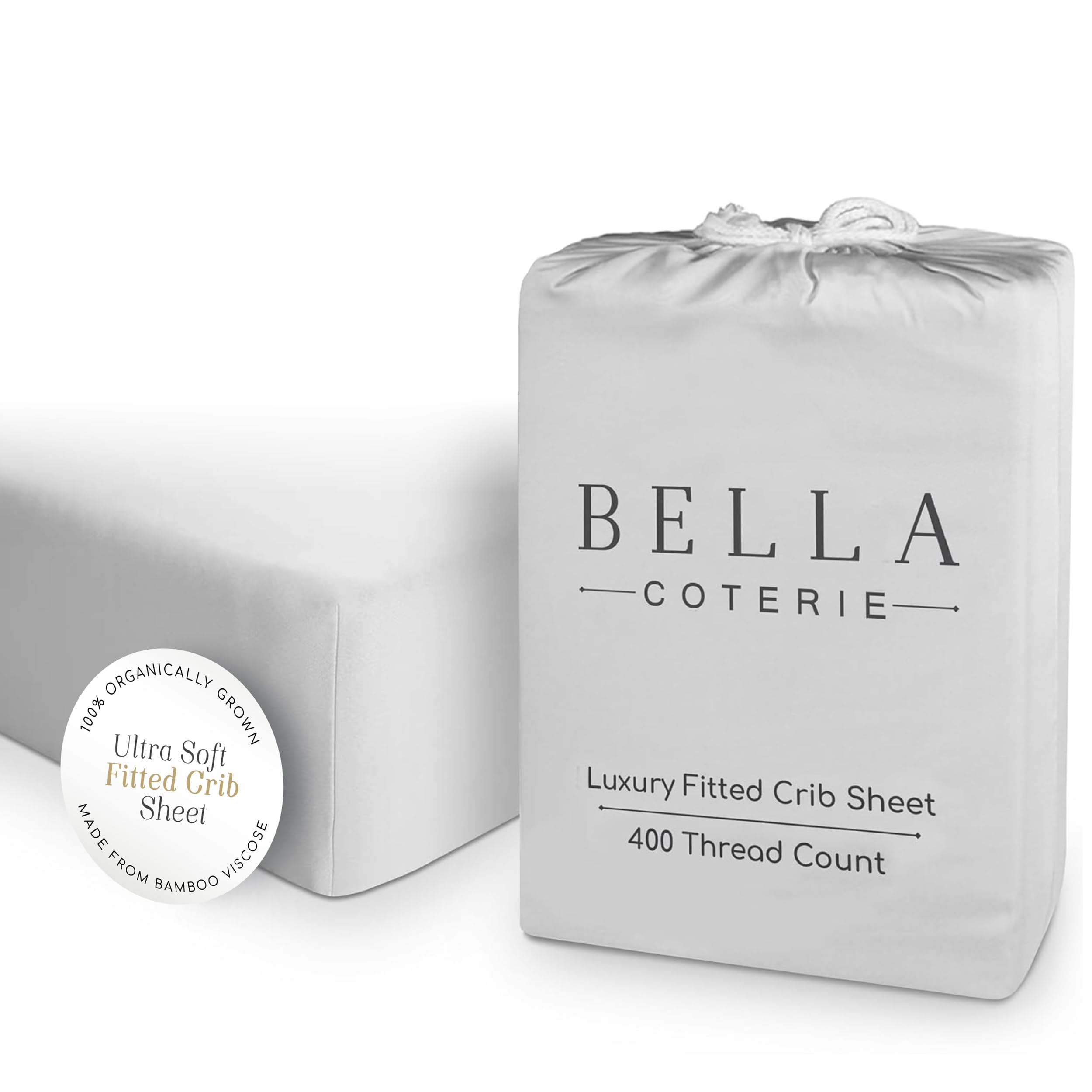 Bella Coterie | Luxury Bamboo Viscose Crib Sheet | Organically Grown