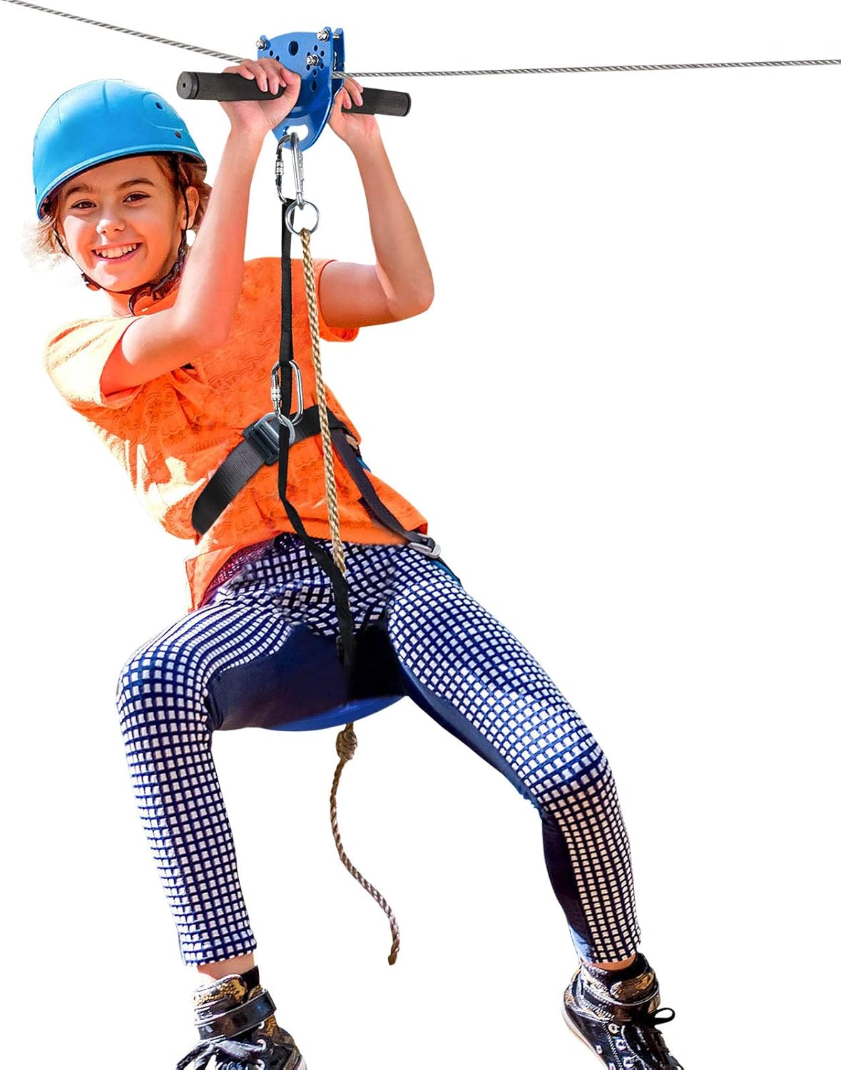 Jugader Zip Line Kits for Kids with Cable Tensioner Kit, Stainless