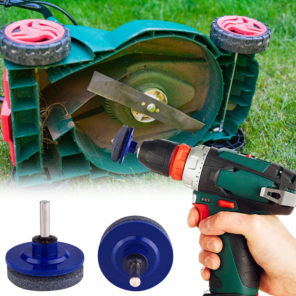 Lot de 5 aiguiseurs de lame de tondeuse à gazon rotatif, aiguiseur de lame pour tondeuse à gazon, équilibreur de lame pour perceuse électrique et perceuse manuelle Lot de 5 aiguiseurs de lame de tondeuse à gazon rotatif, aiguiseur de lame pour tondeuse à gazon, équilibreur de lame pour perceuse électrique et perceuse manuelle
