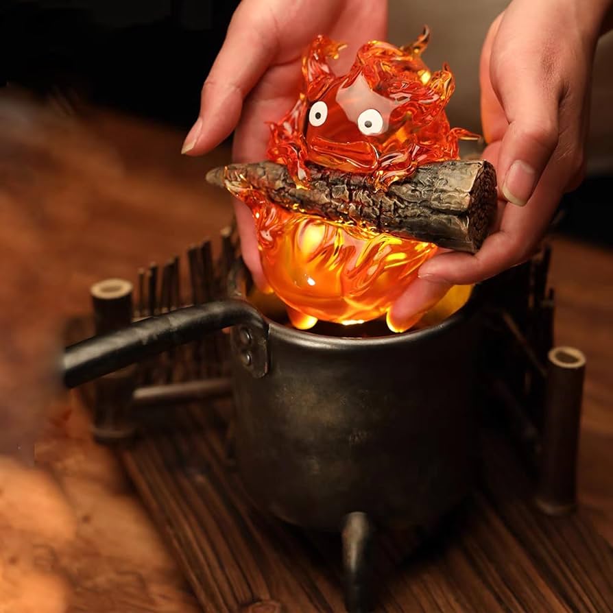 ナイトライト、カルシファーランプ、デスクトップ キュート カルシファーライト Amazon.co.jp: Thcbme Calcifer ナイトライト、カルシファー