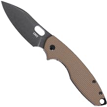 CRKT Pilar III Everyday Carry Folding Knife Drop Point with D2 Steel Blade, G10 Handle, Frame Lock, 5317B