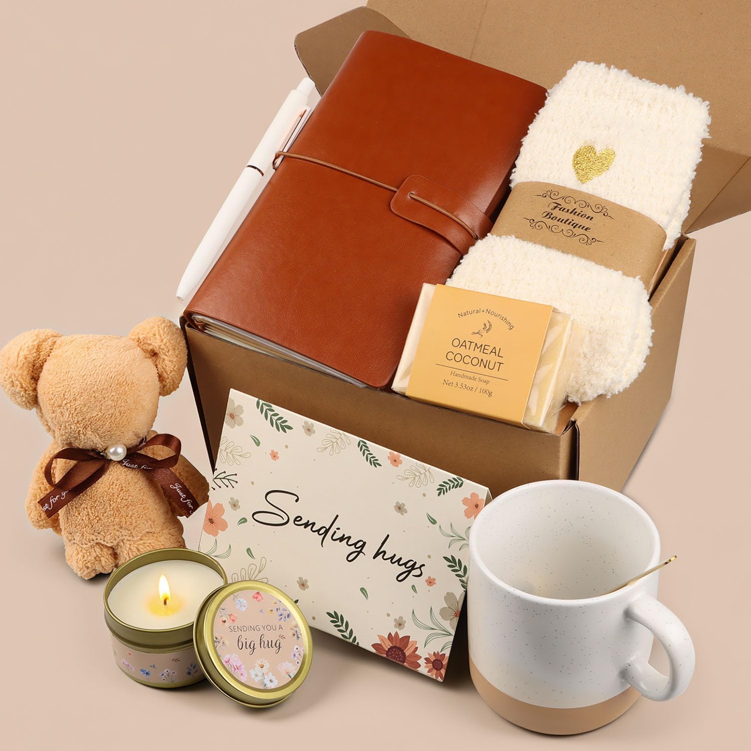 Get Well Soon Gift Baskets for Women, Thinking of You Self Care Gifts for Women Unique Gift Baskets Care Package, Happy Birthday Gifts for Her, Mom, Sister, Best Friend, Wife, Girlfriend, Coworker - Image 2