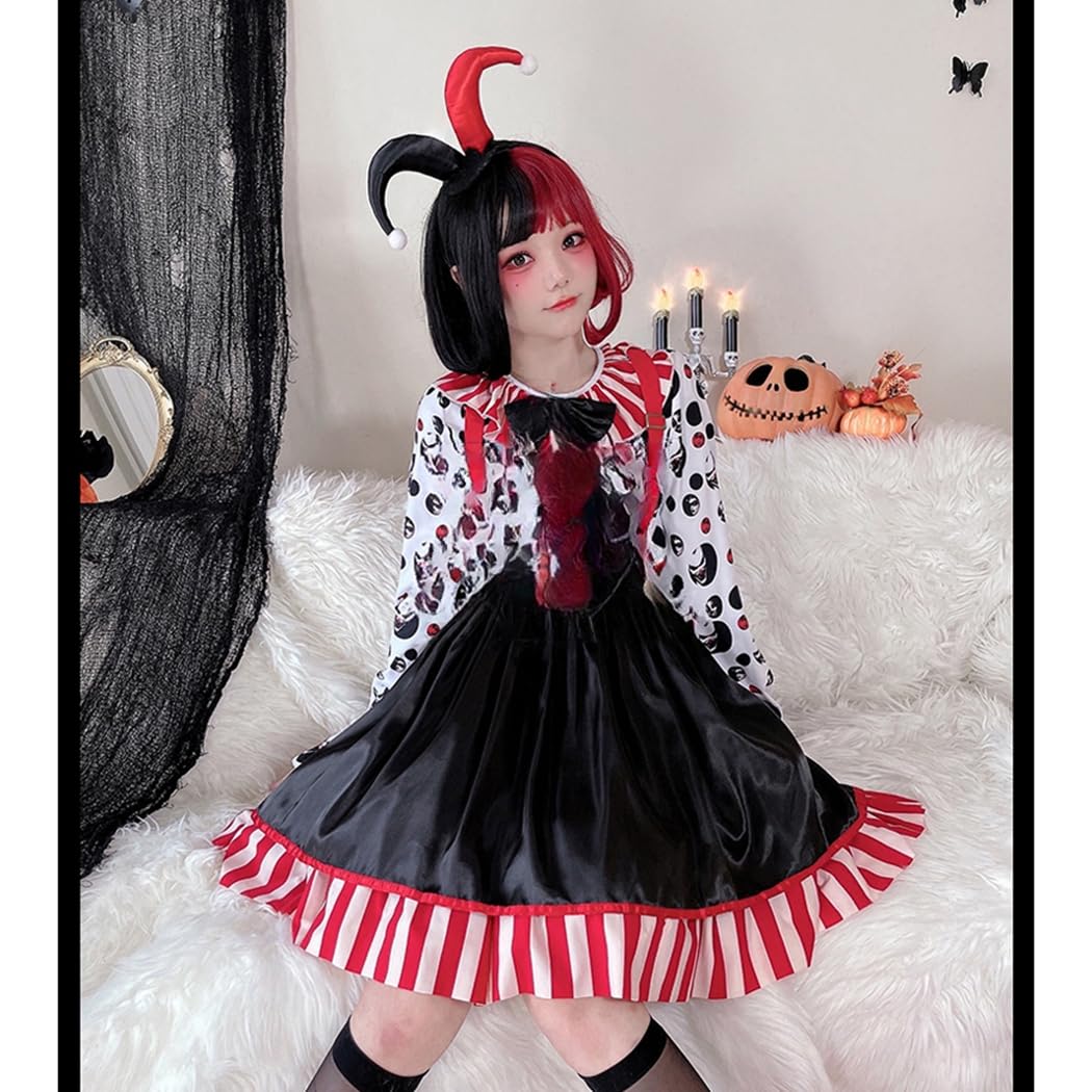 Amazon.co.jp: ハロウィン コスチューム 道化師 仮装服 ピエロ 悪魔
