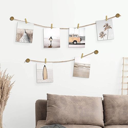 Miniatura 3 de Color Play Impresiones de playa, arte de pared, imágenes del océano, decoración del hogar, juego de 6 pósteres retro costeros, palmeras tropicales,