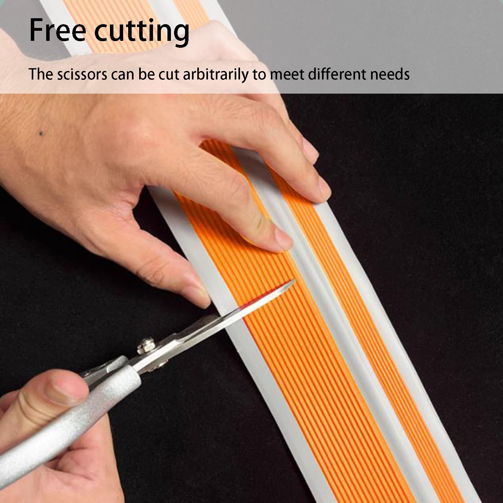 Protector de goma autoadhesivo antideslizante para escaleras interiores y exteriores, tiras antideslizantes para peldaños y esquinas, color gris, 1 m