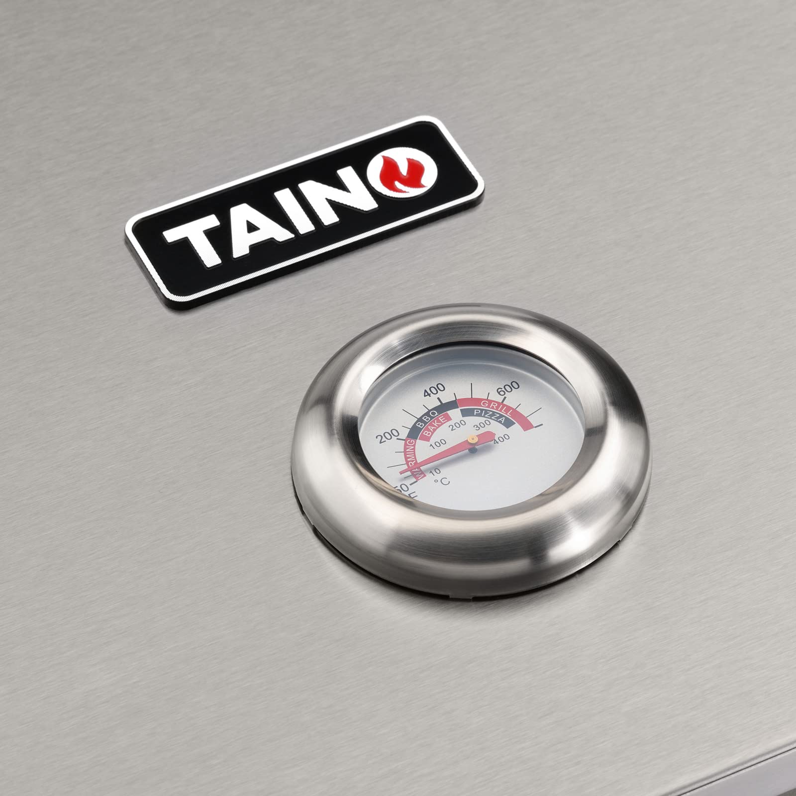 TAINO Horno para pizza, piedra para pizza, horno para barbacoa, horno para pizza, acero inoxidable