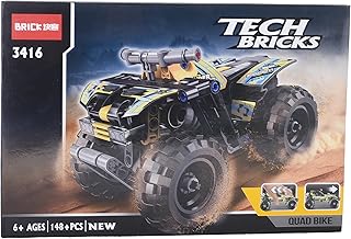 سيارة رباعية 148 قطعة: مكعبات بناء سيارة متعددة الاستخدامات لجميع التضاريس، مجموعة للمغامرات الخارجية