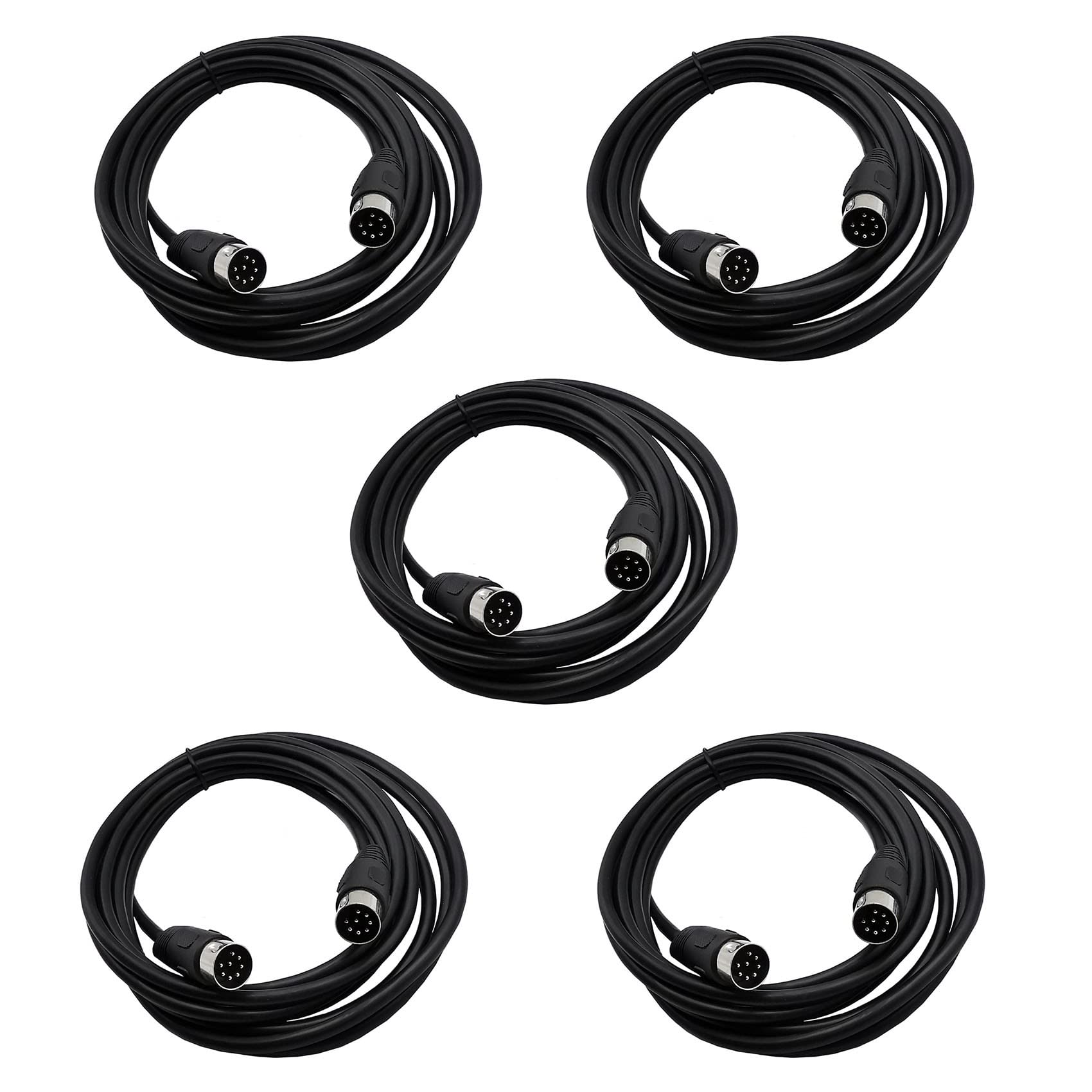 5X Adattatore per Audio da 8 Pin Din A per Computer di Sorveglianza Automotive Precisione Televisiva 5M