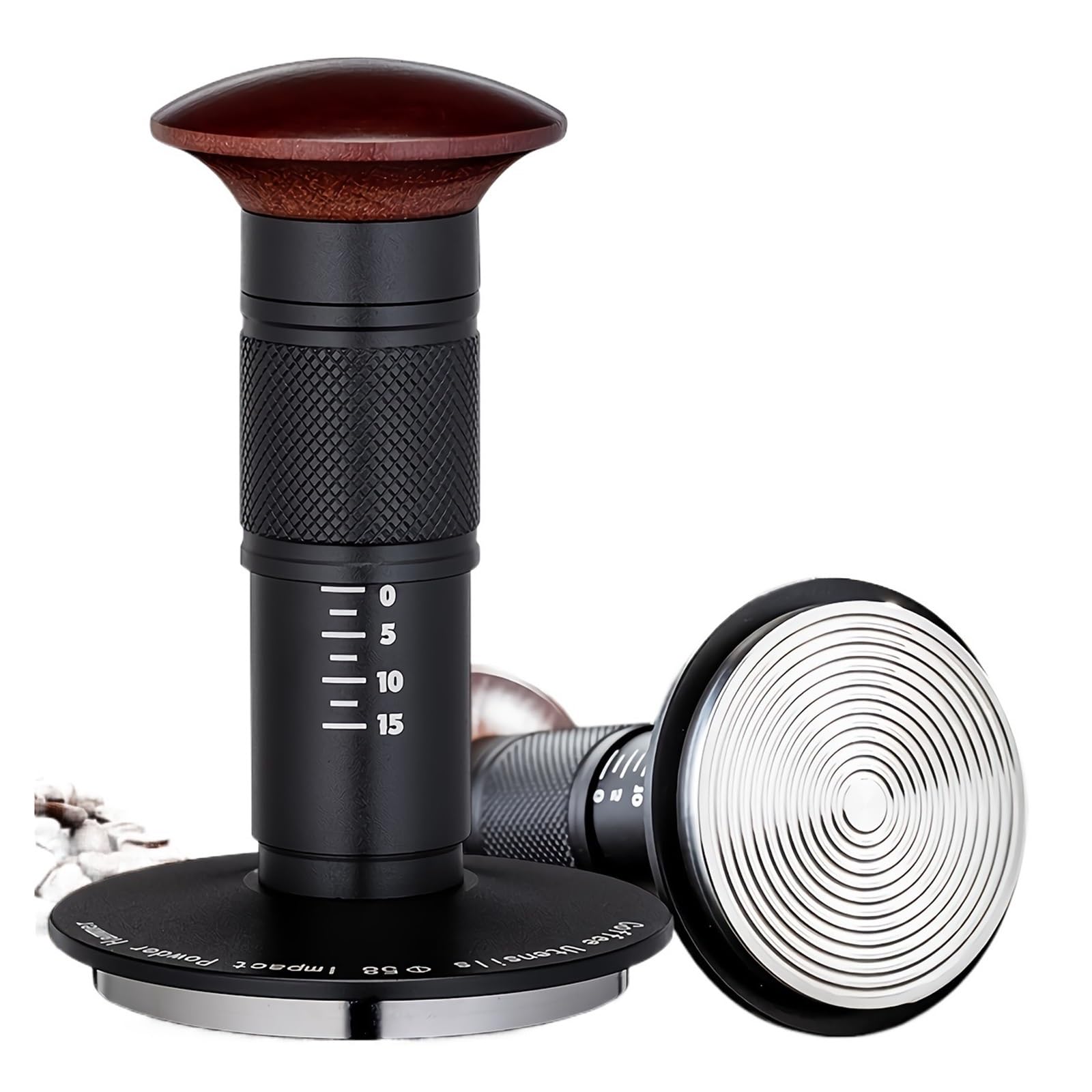 Juego de prensador de café Espresso - Incluye Filtro de Acero Inoxidable de Doble Capa, Herramienta Profesional para Baristas y Uso doméstico (58 mm)
