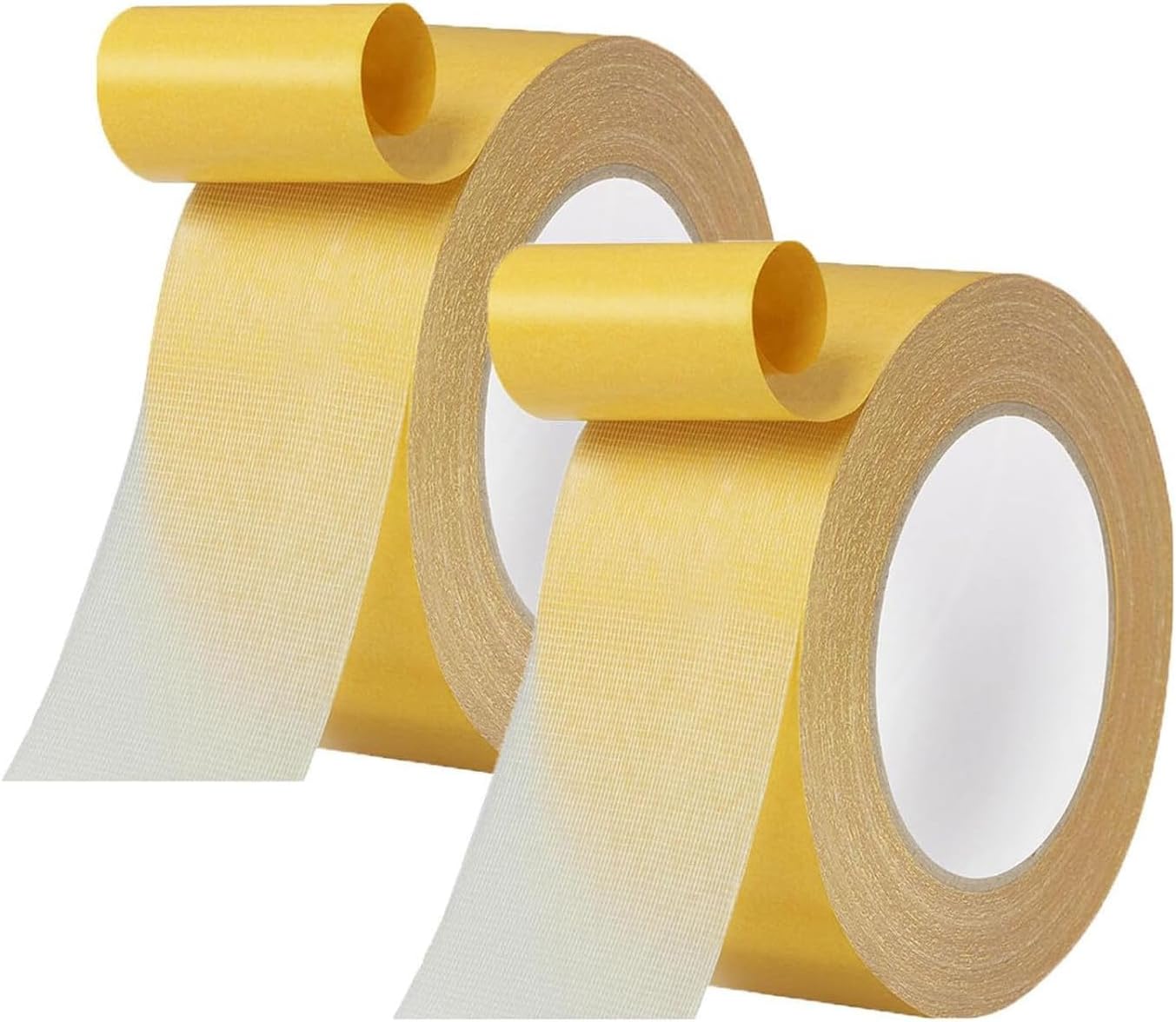 Mirajanes Double Sided Tape, Heavy Duty Mounting Tape, Two Sided Thin Self Adhesive Tape High Tack, Universal Clear Removable Double Sided Tape Fabric Tape (4cm*20m)