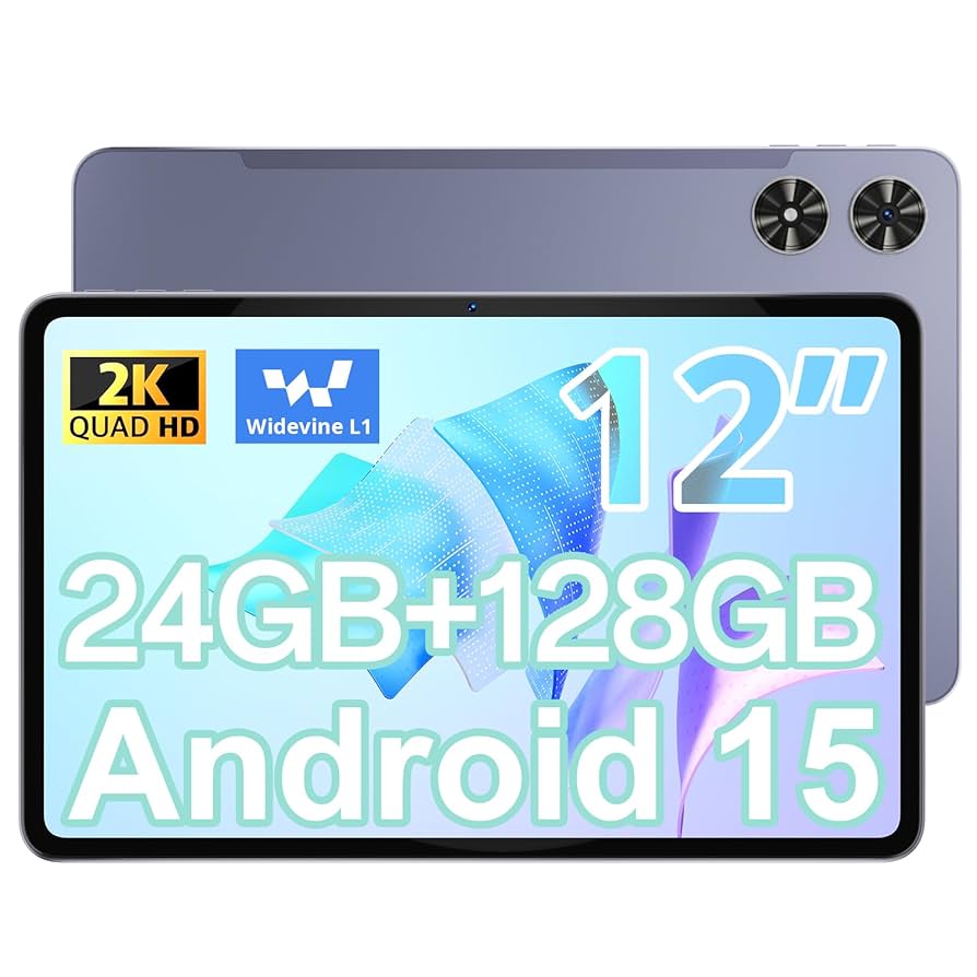 Android 15 タブレット 12インチ 2K 24GB＋128GB 8コア Amazon.com : Android Tablet 12 Inch with 24GB RAM 128GB ROM