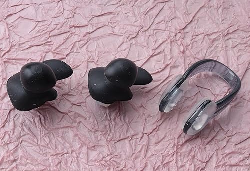 Miniatura 9 de 3 pares de pinzas para la nariz y tapones para los oídos, silicona suave de llevar, impermeables, reutilizables, para natación, entrenamiento, surf,