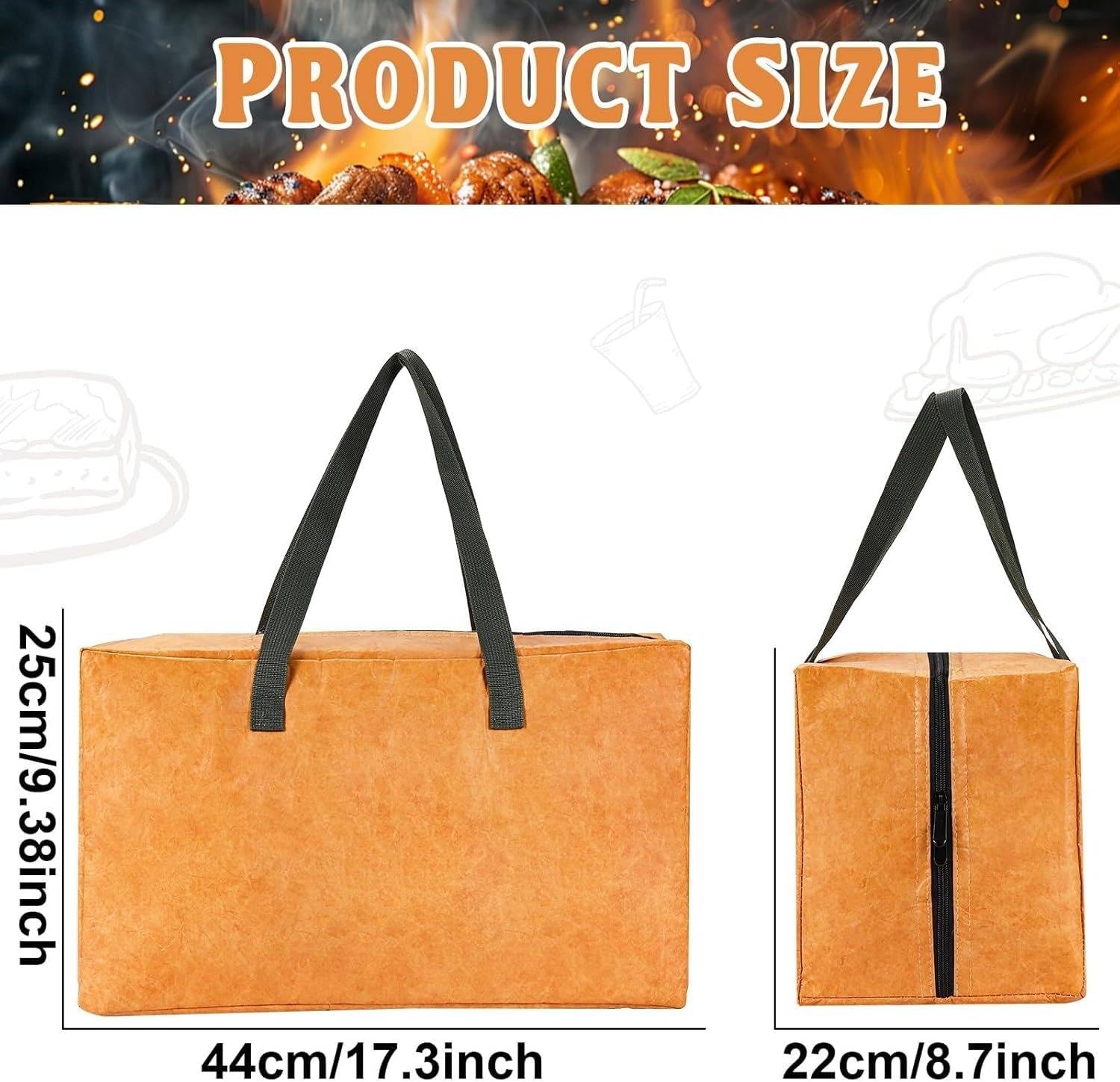 18in Large BBQ Blanket Bag. Reusable Resting Blanket BBQ Meat Bag.Wide Mouth BBQ Blanket Bag for Outdoor Activities