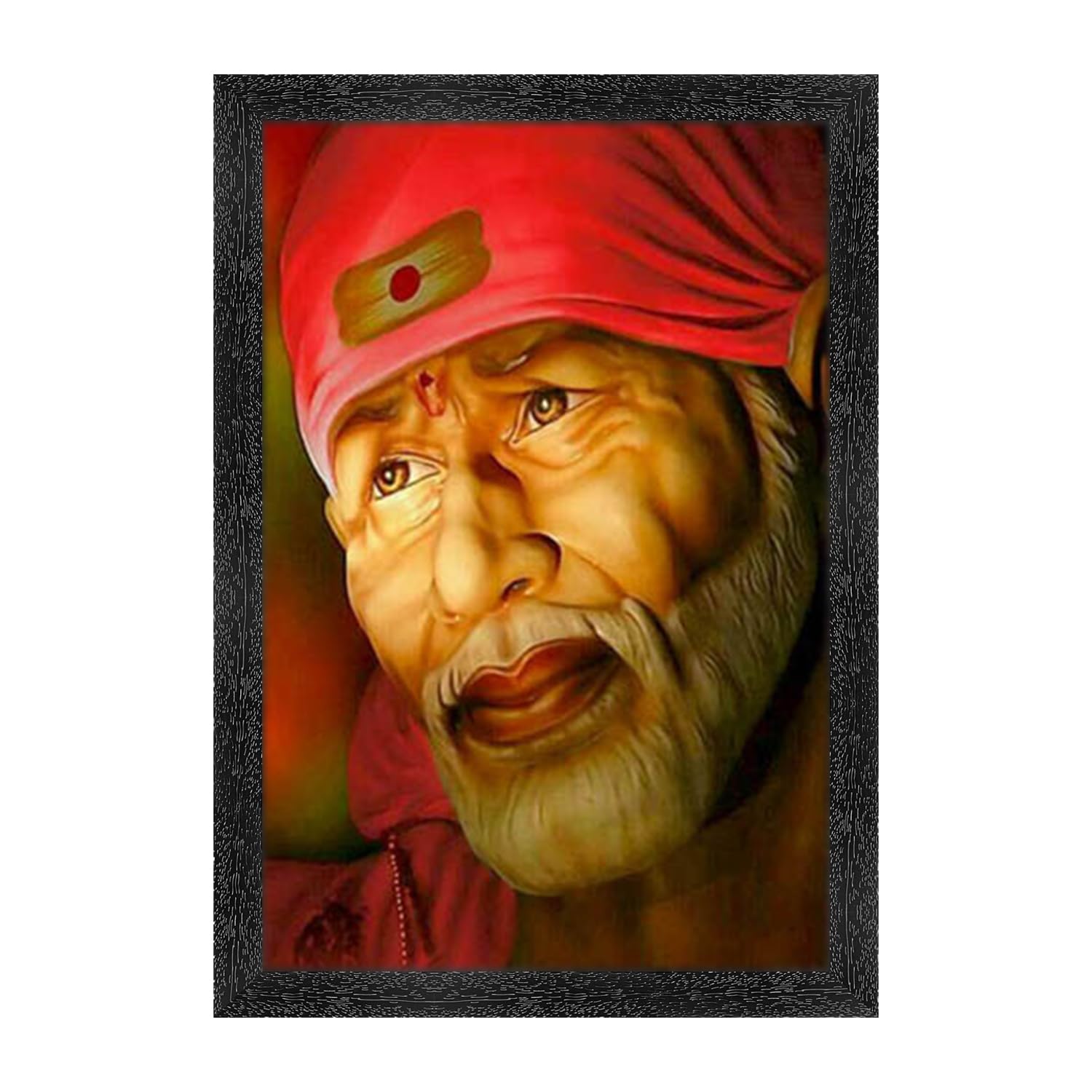 Dharvika Innovations ® saibaba photo frame big size/sai baba photo frame/saibaba paintings for wall/saibaba portrait - (Without Glass) (14×20 Inch) (Design 17, Black Frame) (B0DH2CDPT4) Amazon Price History, Amazon Price Tracker