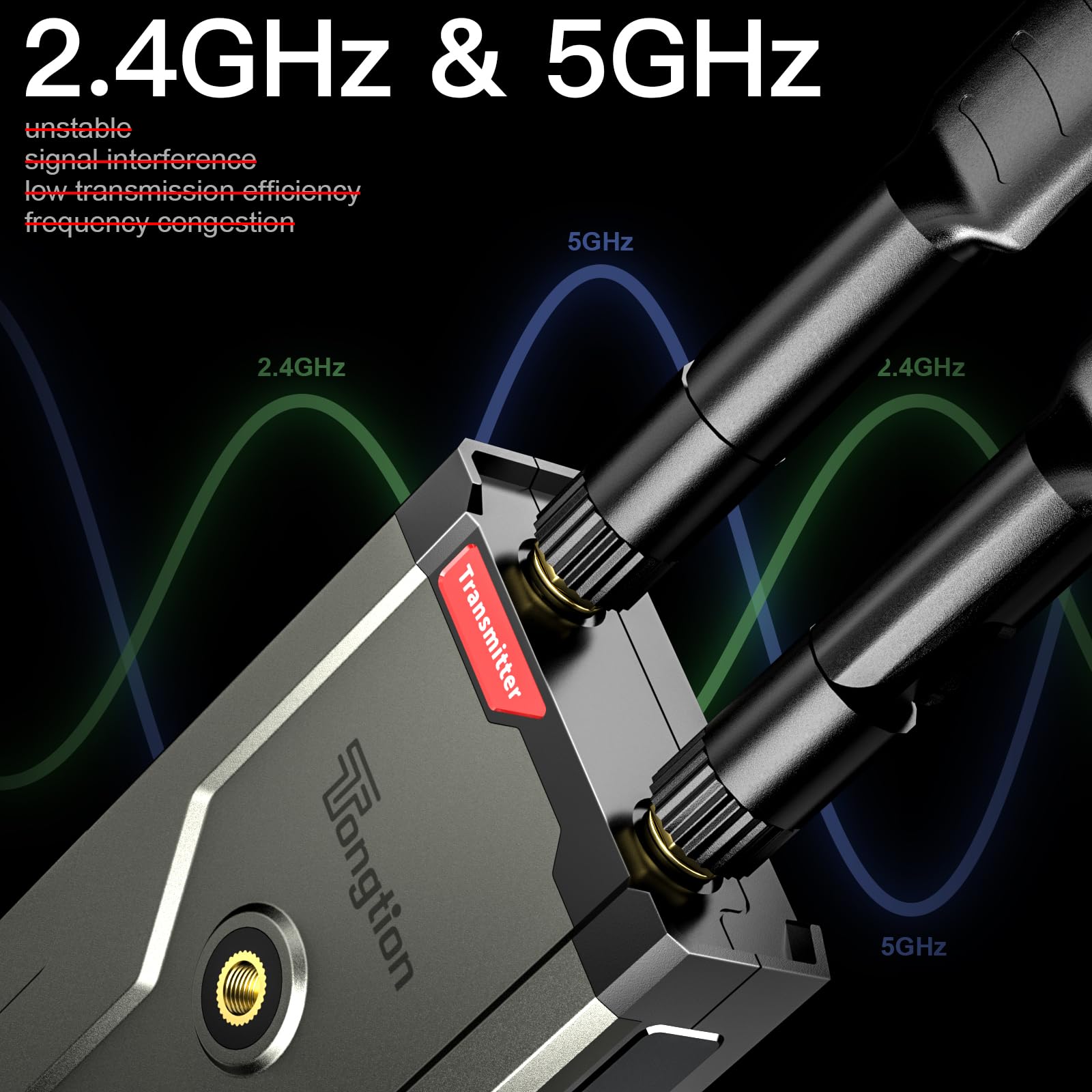 Transmisor y Receptor HDMI inalámbrico 4K, Alcance de 500 pies Ultra HD, Kit de transmisión inalámbrica para DSLR, portátil, Netflix, Youtube a TV/Proyecto