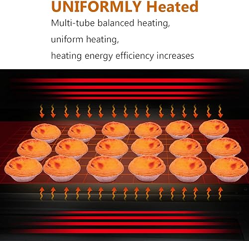 Miniatura 3 de Horno de pizza comercial Horno de pizza eléctrico móvil de doble cubierta Horno de pizza de acero inoxidable multiusos para restaurante con ruedas