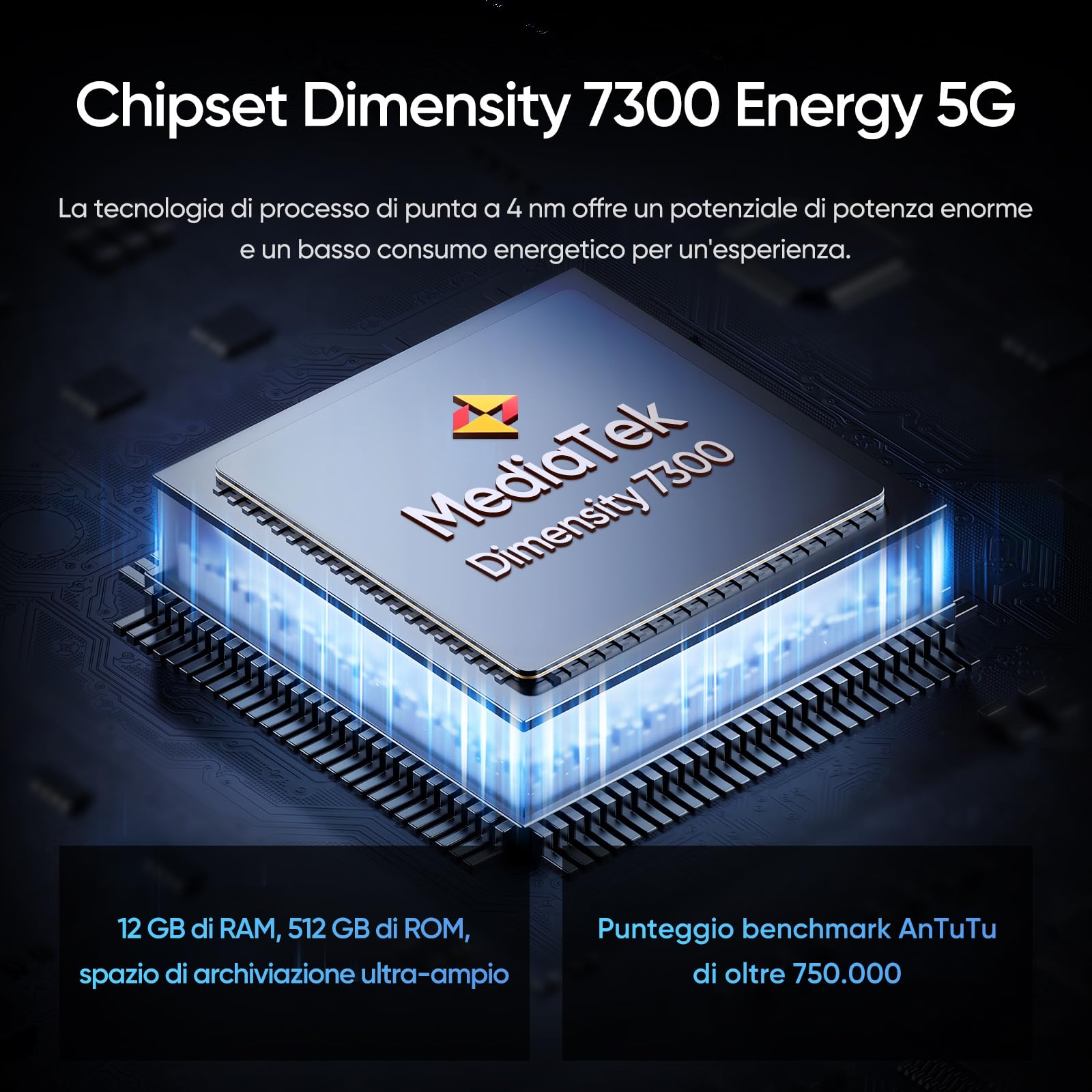 realme 14 pro 5G Smartphone, 12 + 512 GB, MediaTek Dimensity 7300 Chipsatz, IP69, Sony IMX882 OIS-Kamera, 6,77" 120 Hz 3D Curved Vision Display, 5260 mAh Akku, Grau (Mit Adapter)