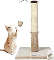 Vista 1 de Happi N Pets Postes rascadores de gato de 22 pulgadas para gatos de interior, poste rascador para gatos, rascador de sisal para gatos, poste