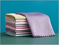 Vista 1 de Paño de limpieza de microfibra, 10 piezas, sin rayas, milagros, reutilizables