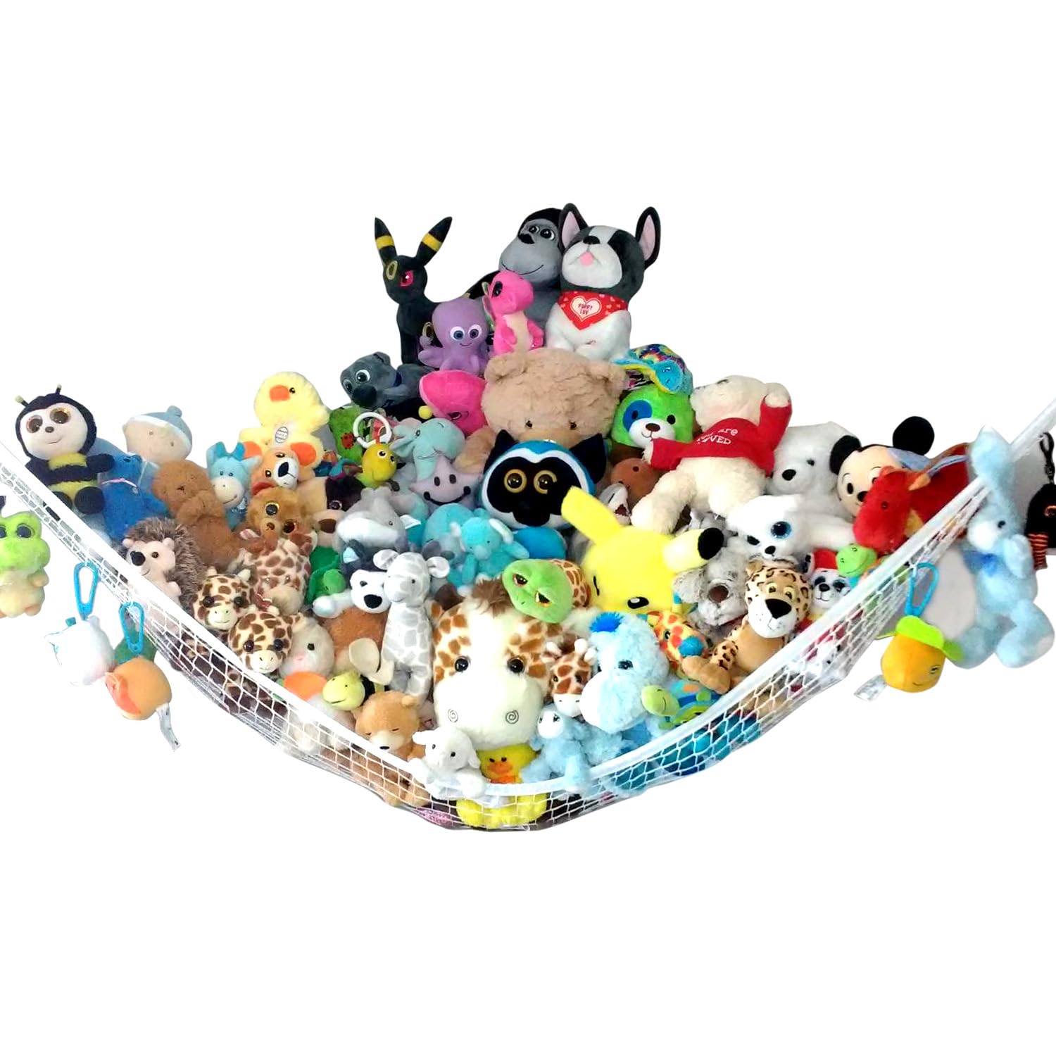 Prince Lionheart Jumbo Hammock for Stuffed Animals - Large Toy Hammock Storage for Toys and Stuffed Animals Net Ideal for Corners, Storage for Stuffies, Plushies, Squishmallows, and More