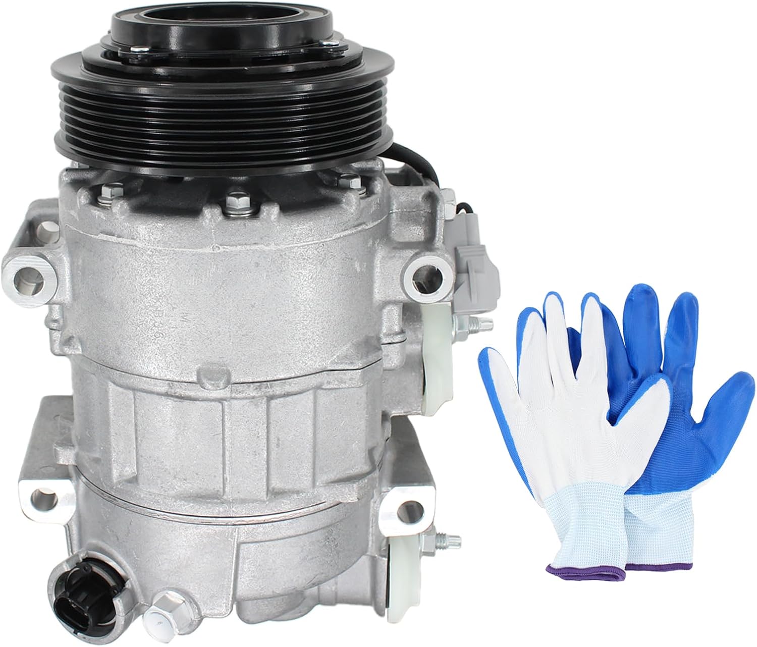 A/C Compressor 6-Groove Pulley Clutch Assembly for Ram 1500 Classic 3.6L 2019-2024, 1500 3.6L 2014-2018 7SBH17C