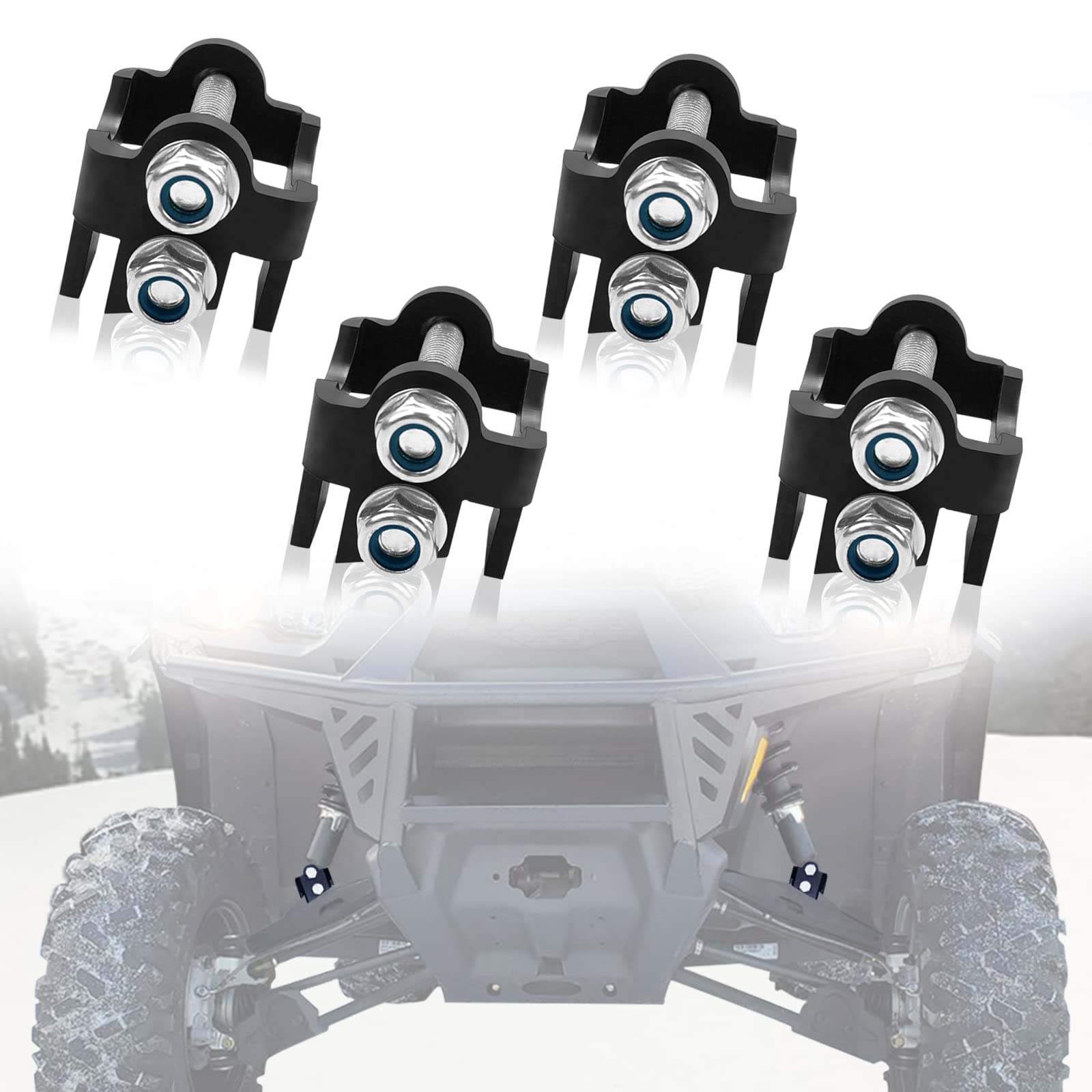 UTV Defender Lift Kit, StarknightMT 2" Max Defender Front&Rear Lift Kit Compatible with Can-am Defender 500 800 1000 HD5/ HD8/ HD10/ XMR 2016 2017 2018 2019 2021, Set of 4