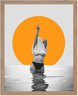 Poster Master Middle Finger Poster - Retro Woman Print - Surreal Art - Q...