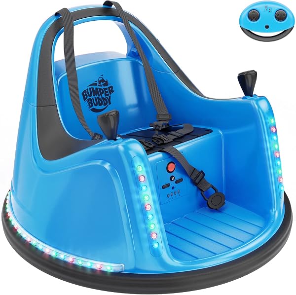 Ride On Electric Bumper Car for Kids & Toddlers, 12V 2-Speed, Ages 1 2 3 4 5 Year Old Boys Girls - Remote Control, Baby