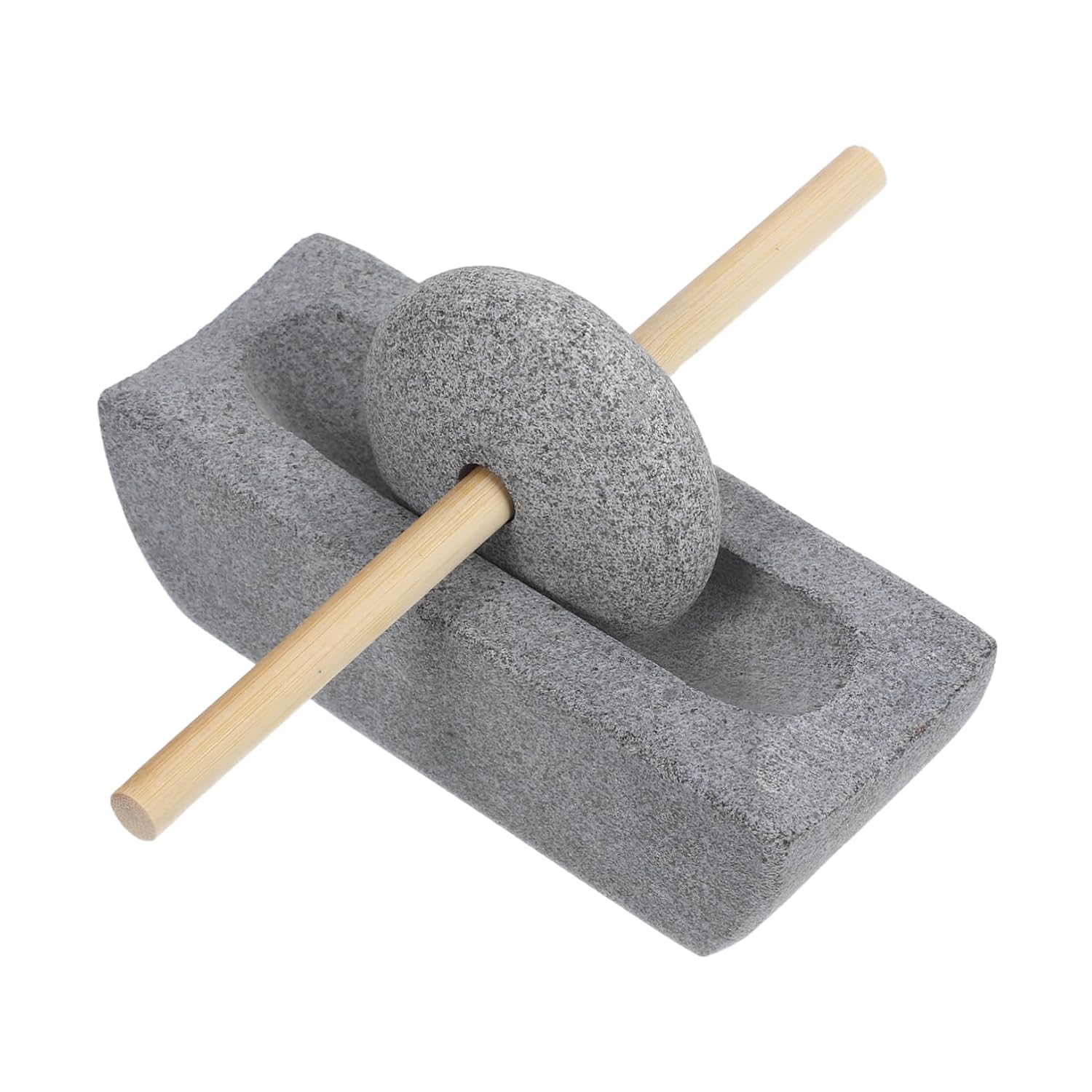 1 Set Hand Crank Stone Mill for Tea Leaves Traditional Stone Pestle Small Grinder for Coffee and Dry Ingredients Authentic Tea Grinding Natural Material Benefits