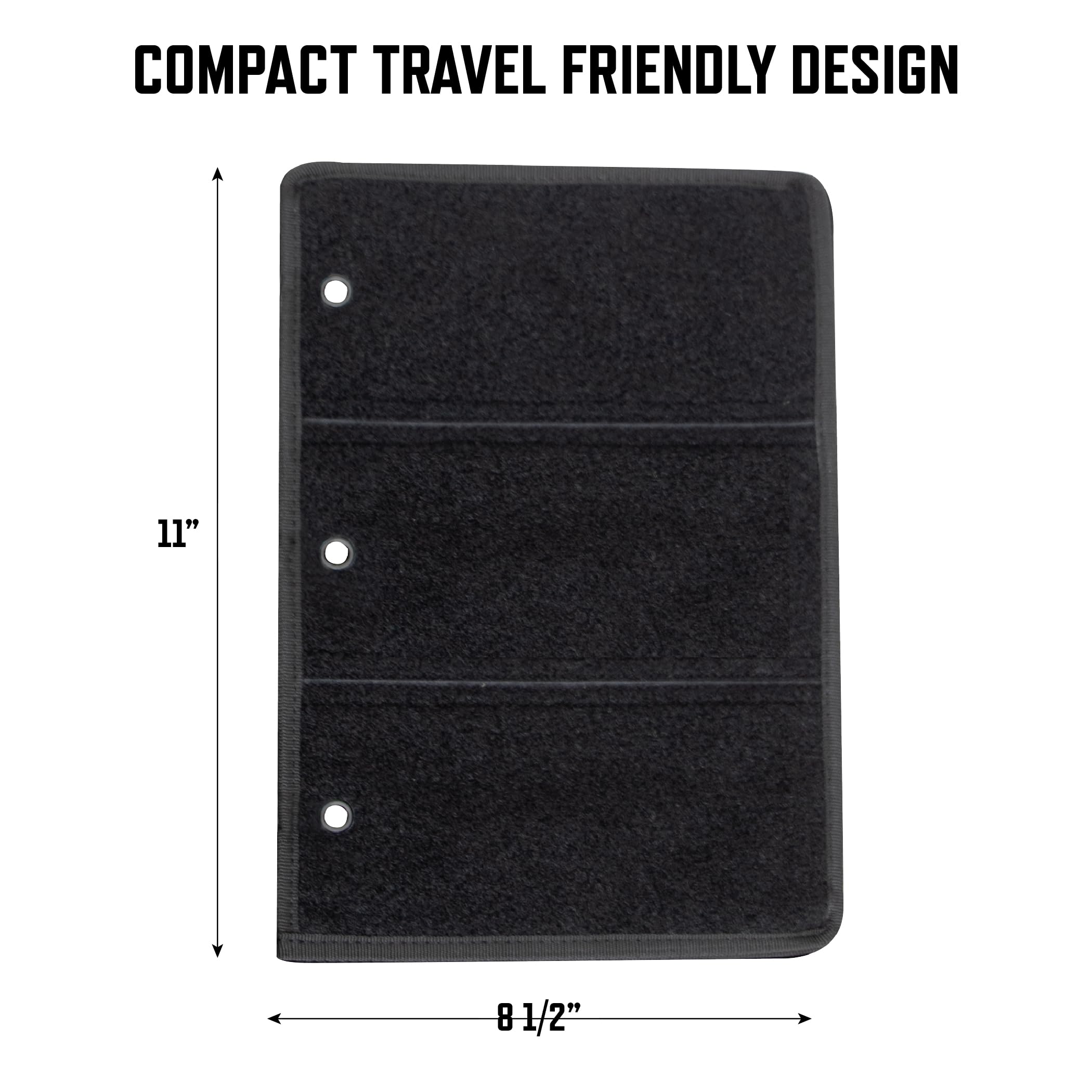 Amazon.co.jp: Rothco フック&ループパッチブック ブラック : スポーツ