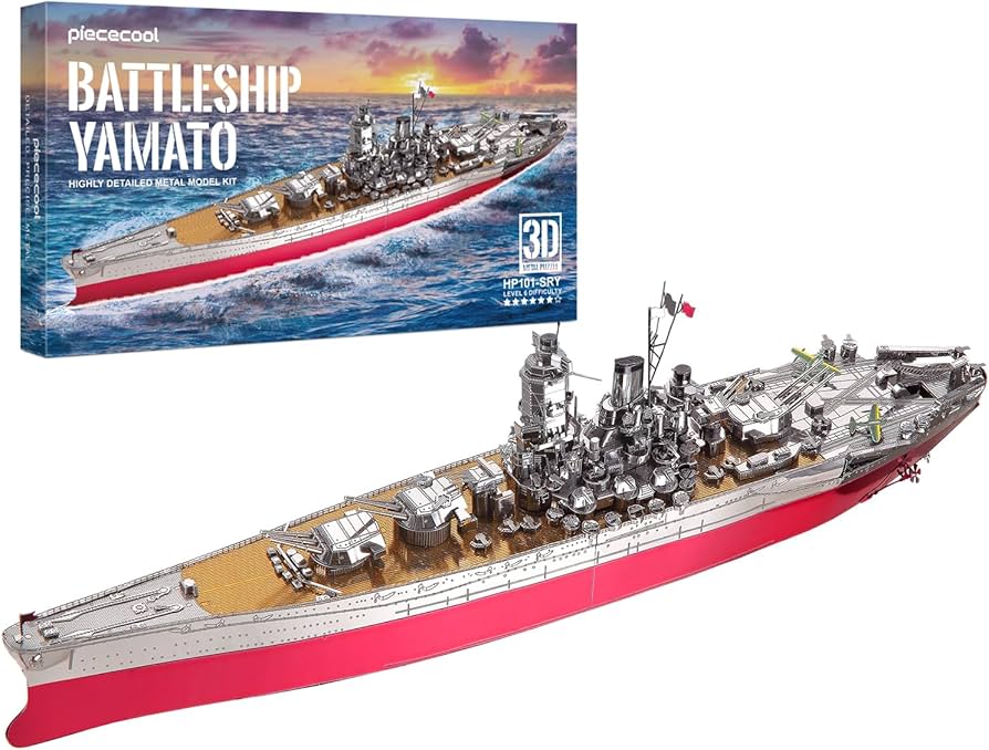 Amazon | Piececool(ピースクール) 立体パズル 金属製 大和型戦艦