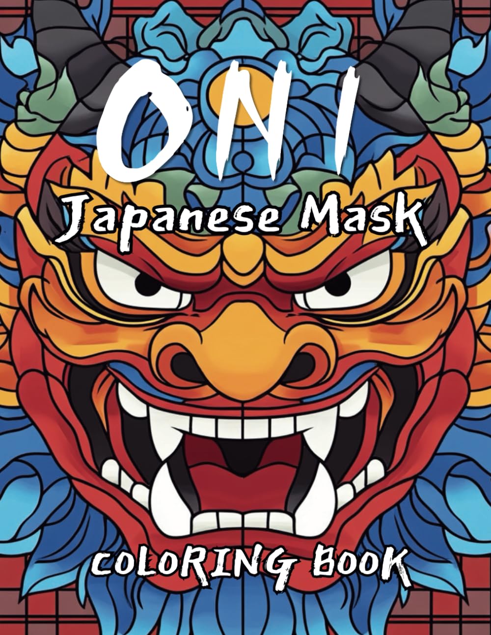 Oni: Japanese Mask Coloring Book