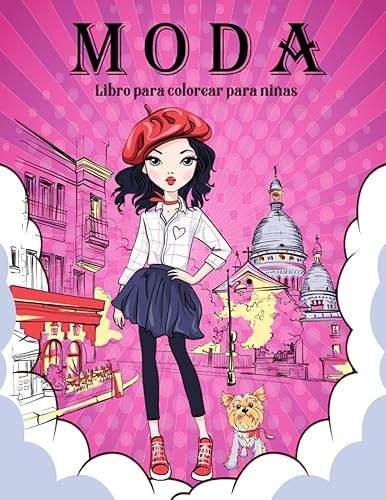 Libro para colorear de moda para niñas de 8 a 12 años Libro para colorear de belleza y diseño de moda para niños, niñas y adolescentes (Libros para