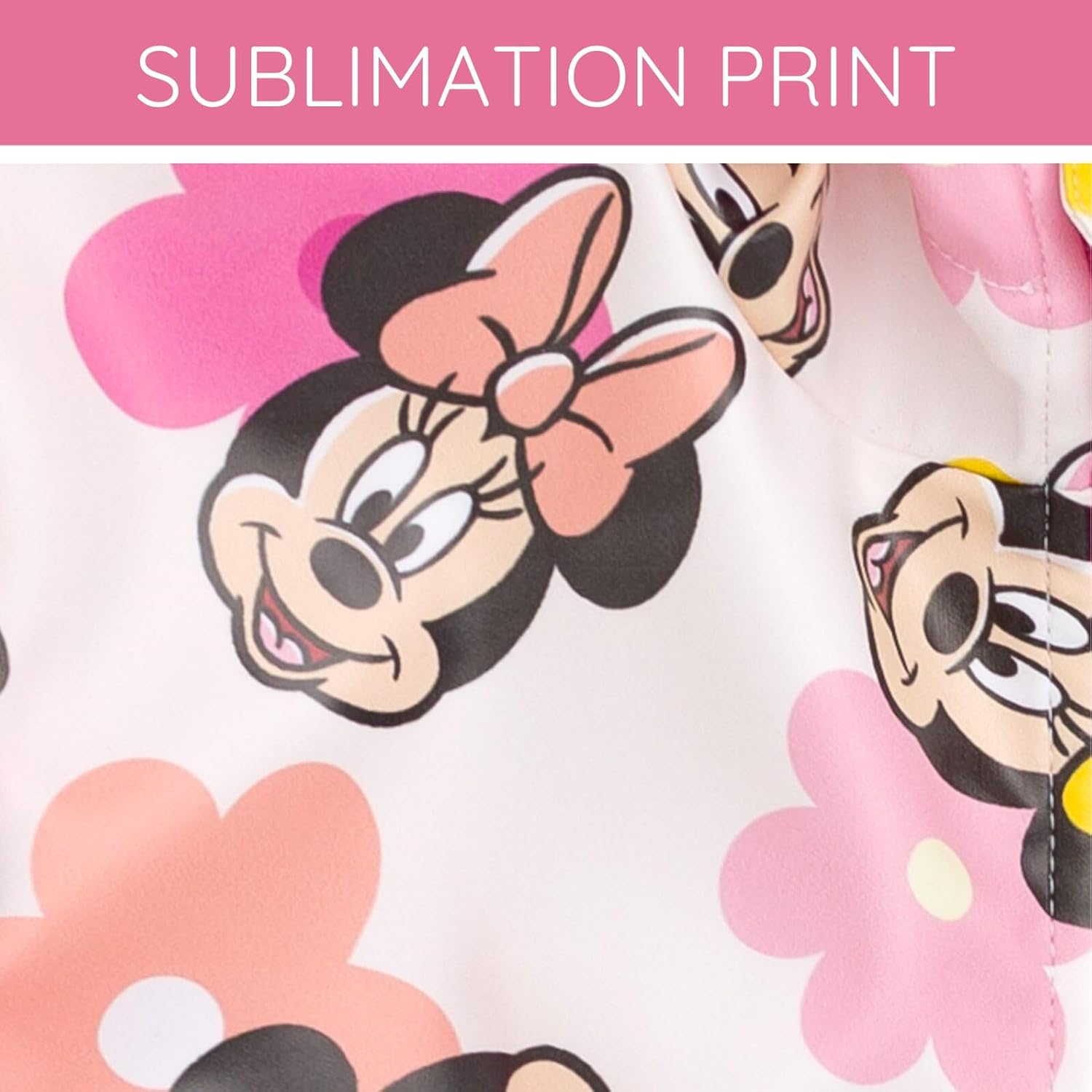 Disney Girls Zip Up Waterproof Rain Jacket Toddler to Big Kid Sizes (2T - 14-16) - Image 6