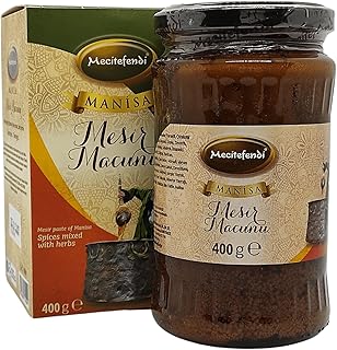 Mecitefendi Famous ottoman Manisa Mesir Paste of Turkish Origin 41 kinds of herbal mixture ottoman paste healing paste 400gr Mesir paste of Manisa 100% natural blend