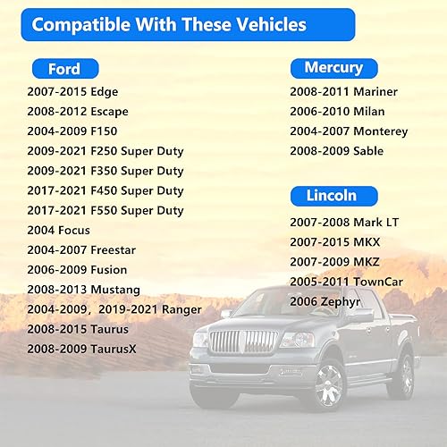 Miniatura 8 de Tapa de gasolina FC1089 compatible con Ford F150 F250 F350 Focus Freestar Edge Escape F450 F550 Fusion Mustang Ranger Taurus, MERCURY Mariner Milan