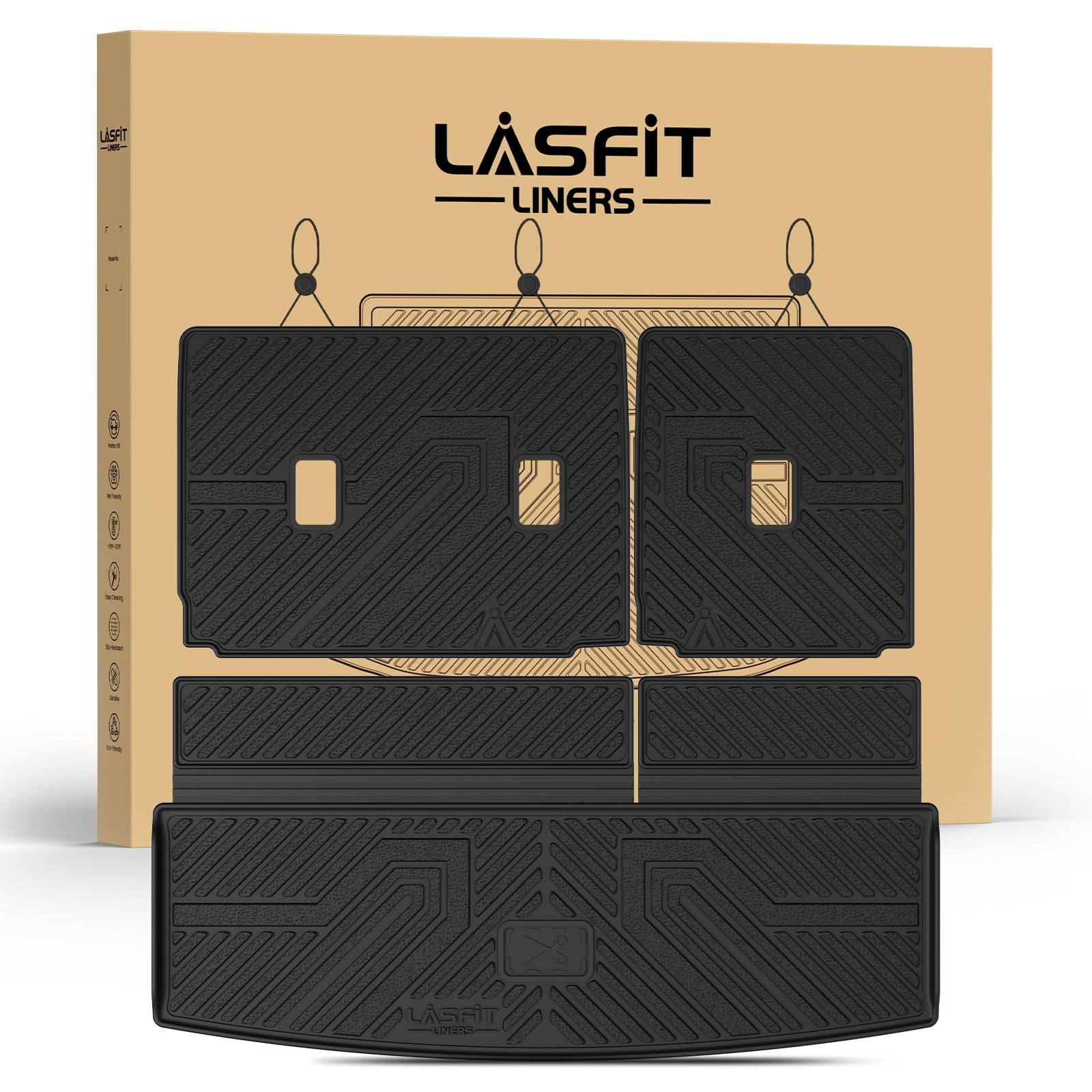 LASFIT Cargo Mat for Ford Expedition&amp;Lincoln Navigator Standard 2018-2024
