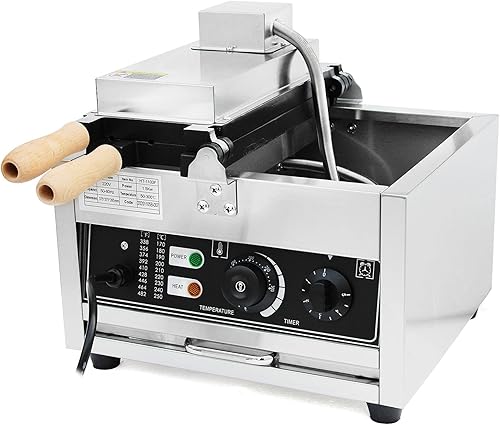 Miniatura 9 de Máquina comercial de 42 piezas para hacer gofres de bolas de dona, máquina antiadherente para panadería, huevos y perritos calientes, 1500 W para