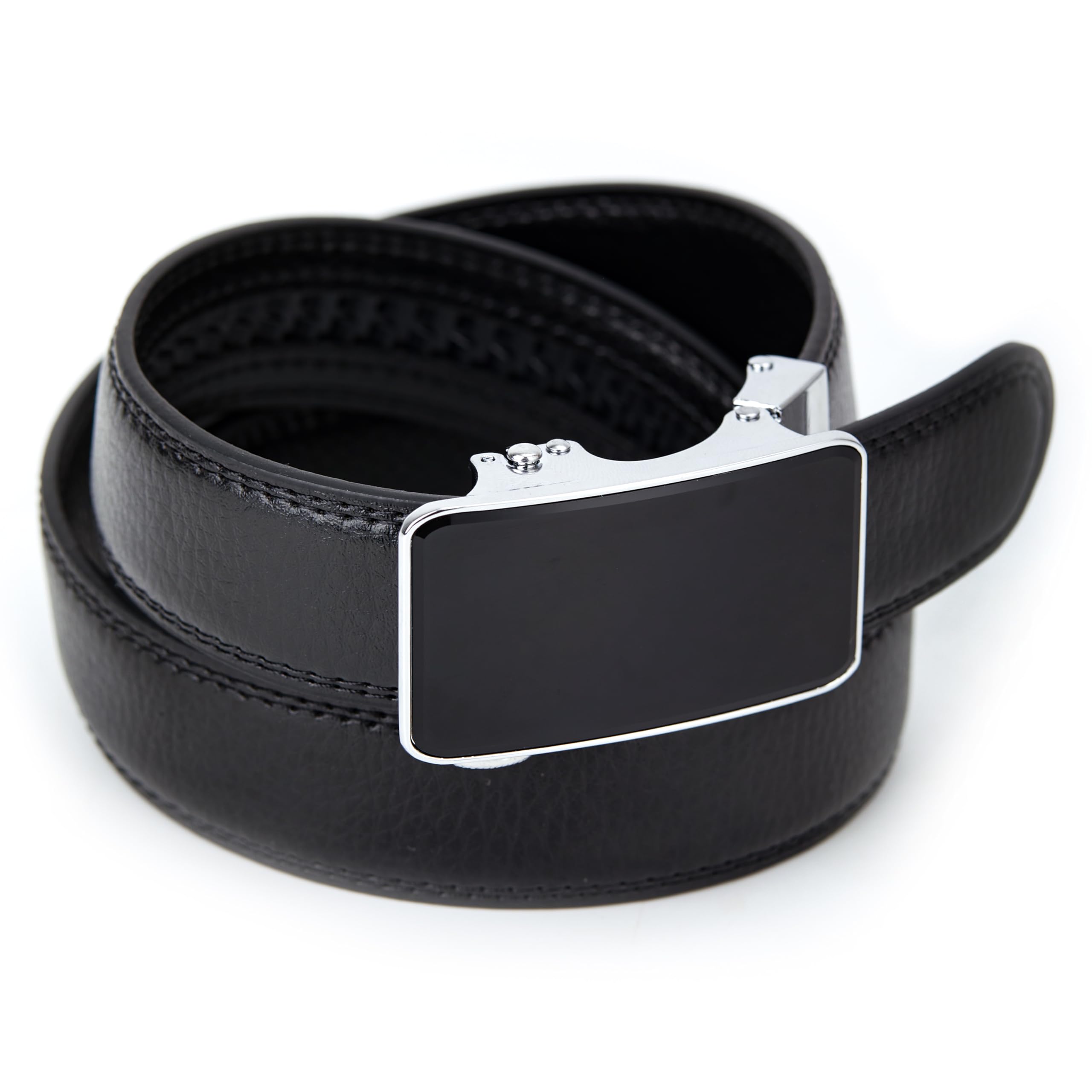 lightstar Womens Belt Leather Ratchet Dress Belt with Sliding Adjustable Buckle Width 1 1 4 inches Length 52