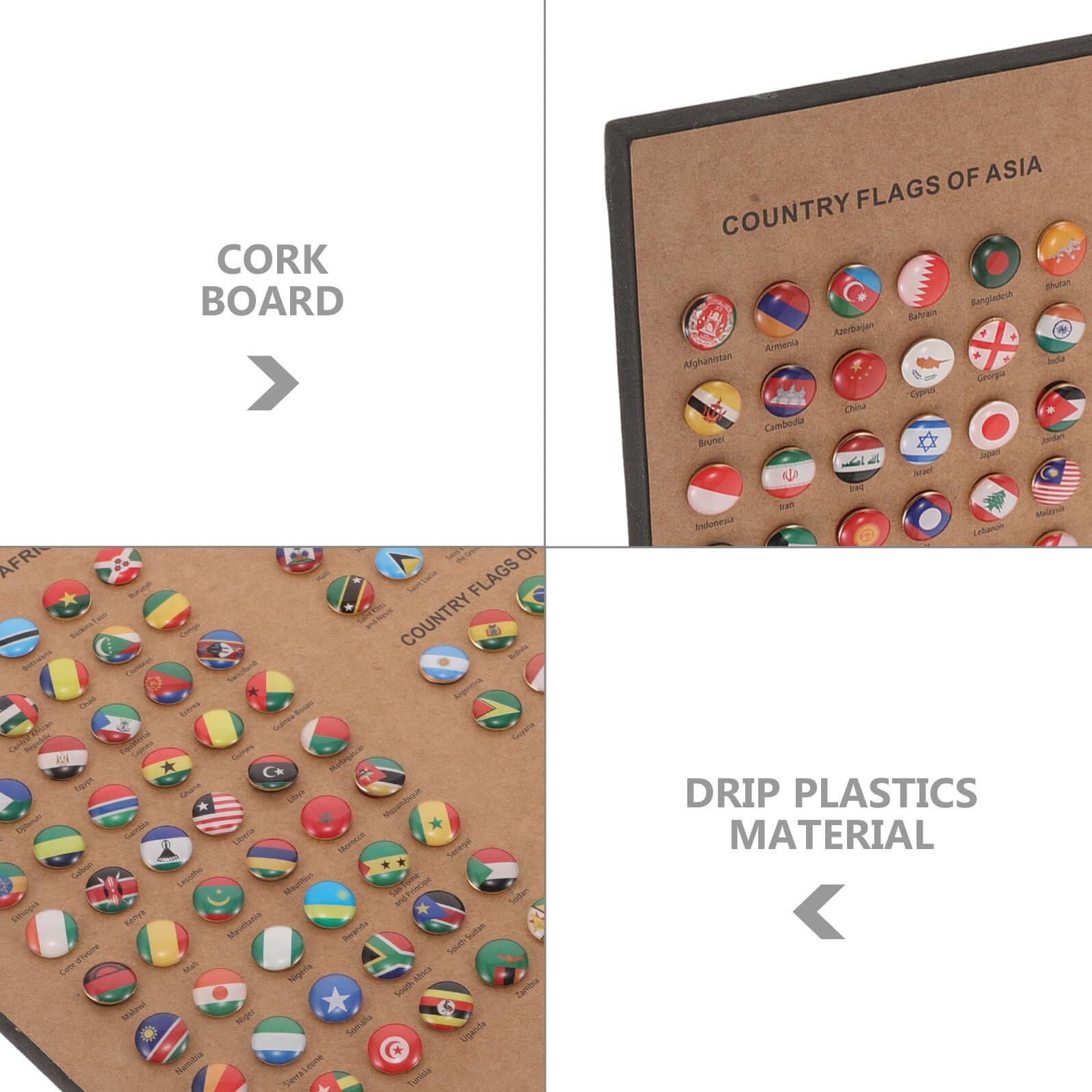 Puntine Da Disegno Con Bandiera Mondiale Bacheca Decorazioni Per Ufficio Puntine Da Disegno Rotonde Con Bandiera Nazionale Spille Decorative Per L'Aula