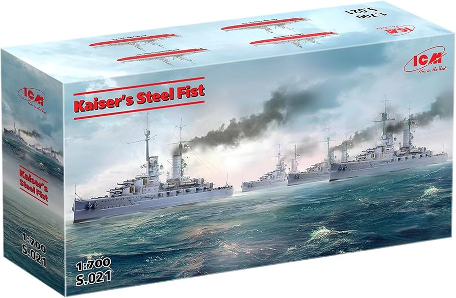 Amazon | ICM 1/700 ドイツ 大洋艦隊 カイザーの鉄拳 戦艦4隻セット
