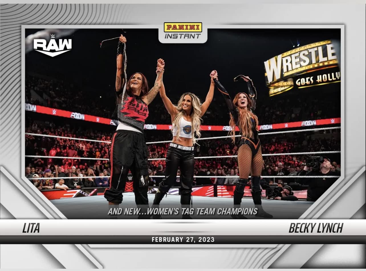 Amazon.com: 2023 Panini Instant WWE Becky Lynch and Lita with 