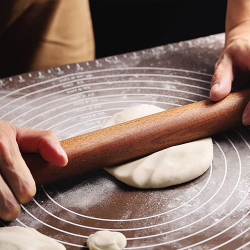 Miniatura 27 de Muso Wood Sapele - Rodillo francés de madera para hornear, rodillo cónico para fondant, corteza de pastel, galletas, pastelería