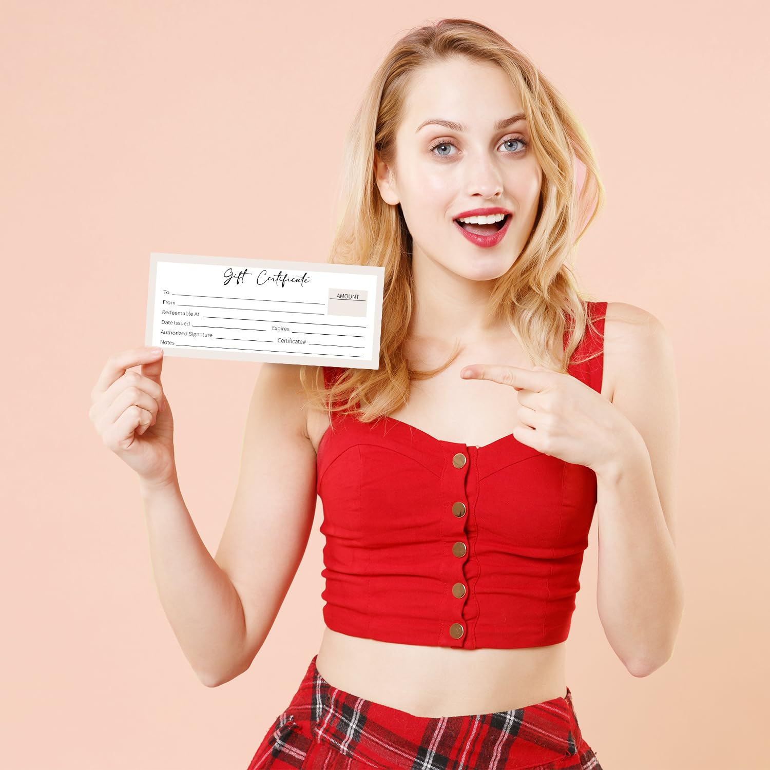 25 certificados de regalo en blanco para negocios, tarjetas de certificado de regalo de doble cara de 3.5 x 8 pulgadas, cupones de papel para spa, salón, restaurantes, cupones de clientes para